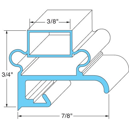 Delfield Door Gasket15-1/2 X 20-5/8 For - Part No 1702001Newstyle 1702001NEWSTYLE